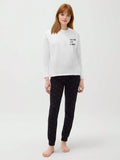 White Women's Jersey Long Sleeve Tee